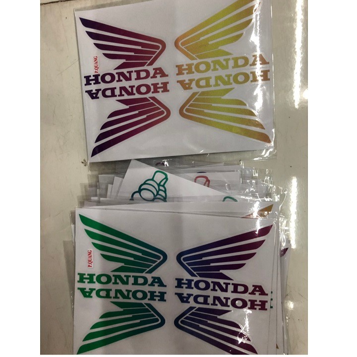 Tem dán cặp cách chim honda 7 màu - Vindecal BD