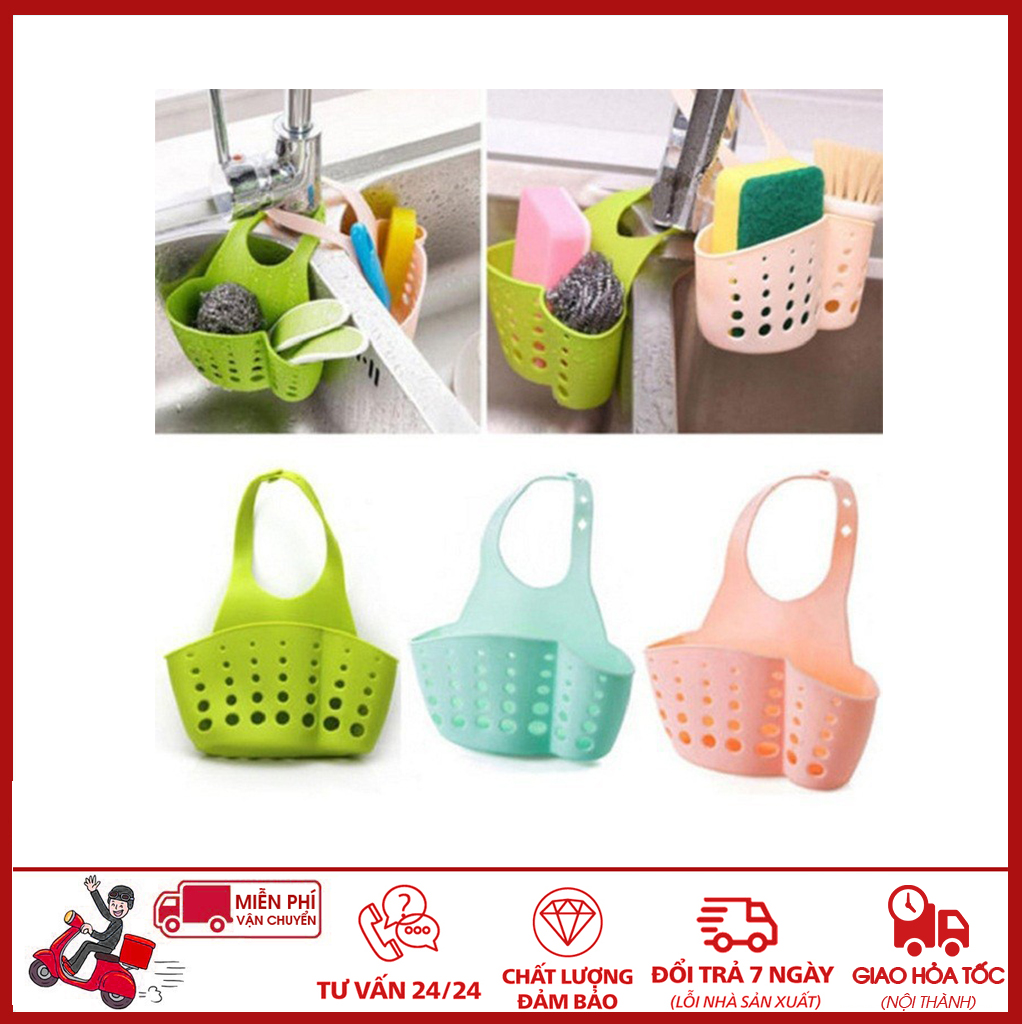 ⛔giadunghoalong⛔ giỏ có móc treo bồn rửa bát