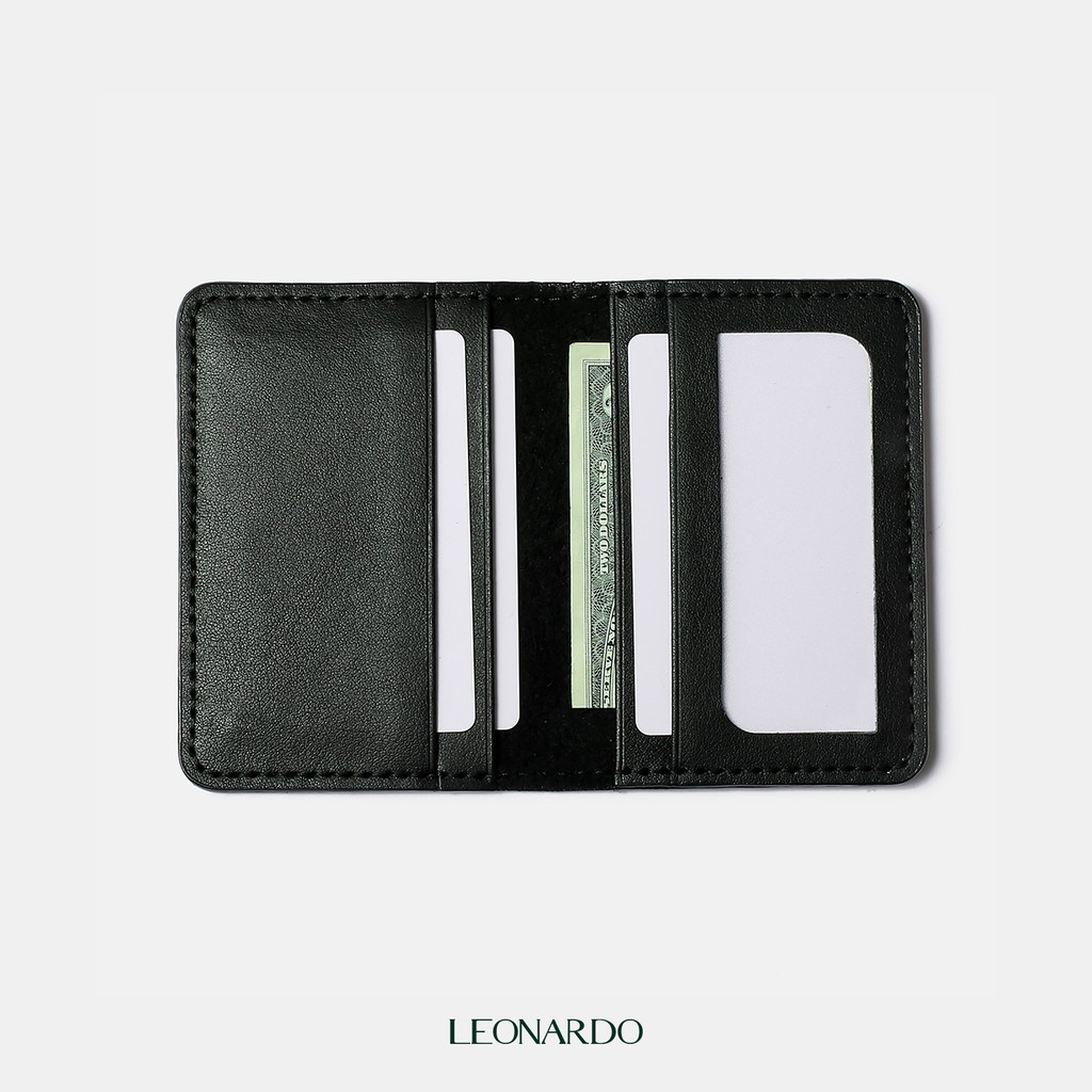 Leonardo Ví Đựng Card Da Nam Feasty Da Thật Nhập Khẩu Cao Cấp Thiết Kế Siêu Mỏng Slim Fit 7 Ngăn