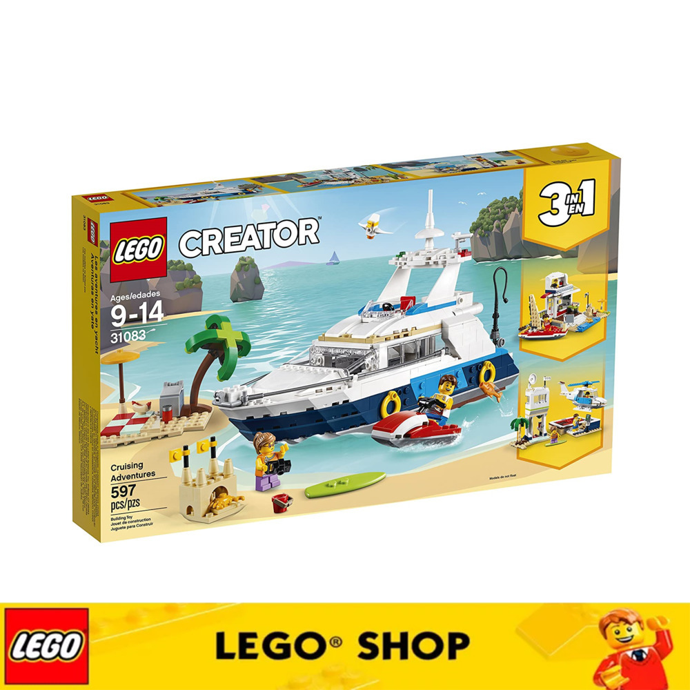 Đề nghị đặc biệt LEGO Bộ đồ chơi LEGO Creator 3 trong 1 Chuyến phiêu lưu trên du thuyền 31083 đảm bảo chính hãng Từ Đan Mạch Khối xây dựng Đồ chơi Đồ Chơi Lắp Ráp