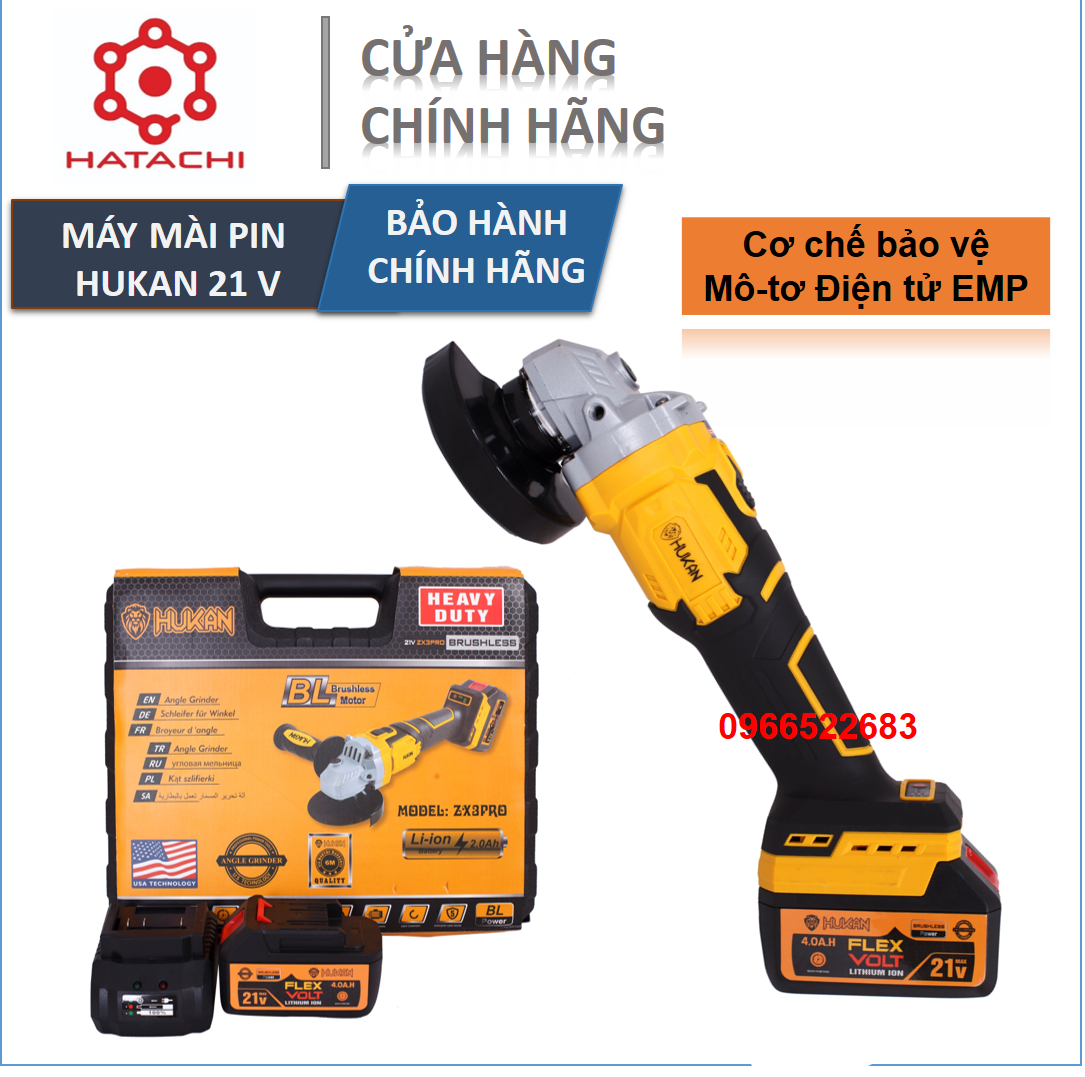 Máy mài pin Hukan