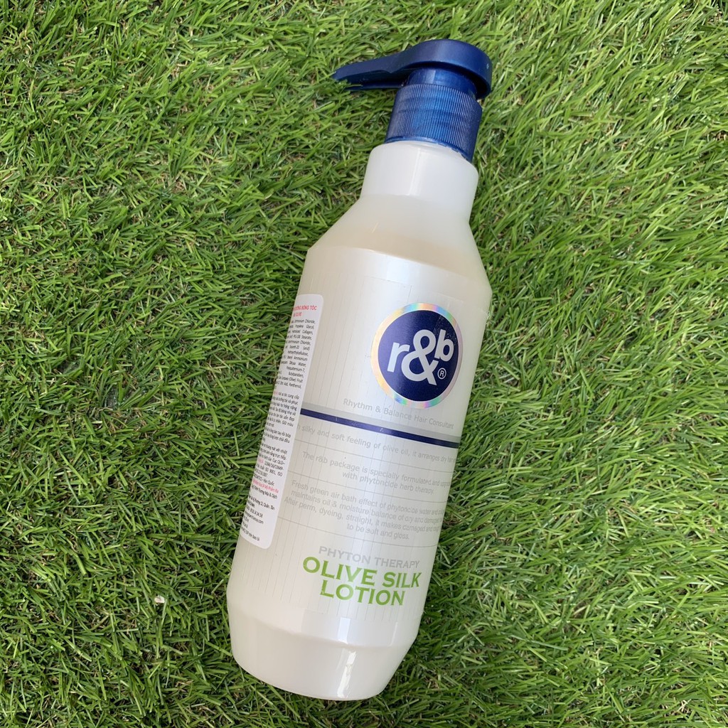 Kem dinh dưỡng bóng tóc R&B Olive Silk Lotion, Hàn Quốc