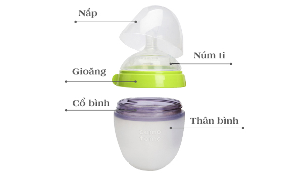 bình sữa comotomo 150ml / 250ml siêu mềm