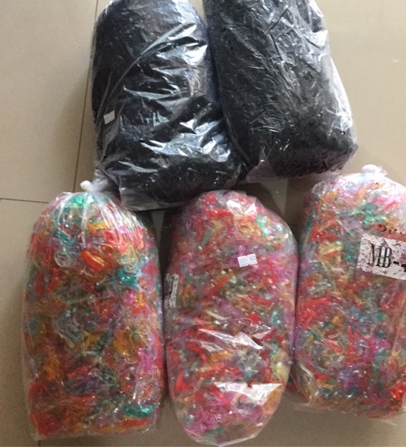 500GR_THUN CỘT TÓC ĐEN BẢNG VỪA