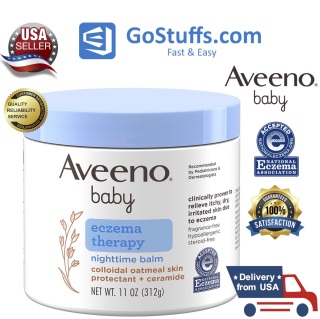 [HCM][Hàng Mỹ] Kem làm dịu da khô ngứa do chàm cho bé Aveeno Baby Eczema Therapy Nighttime Balm 312g thumbnail