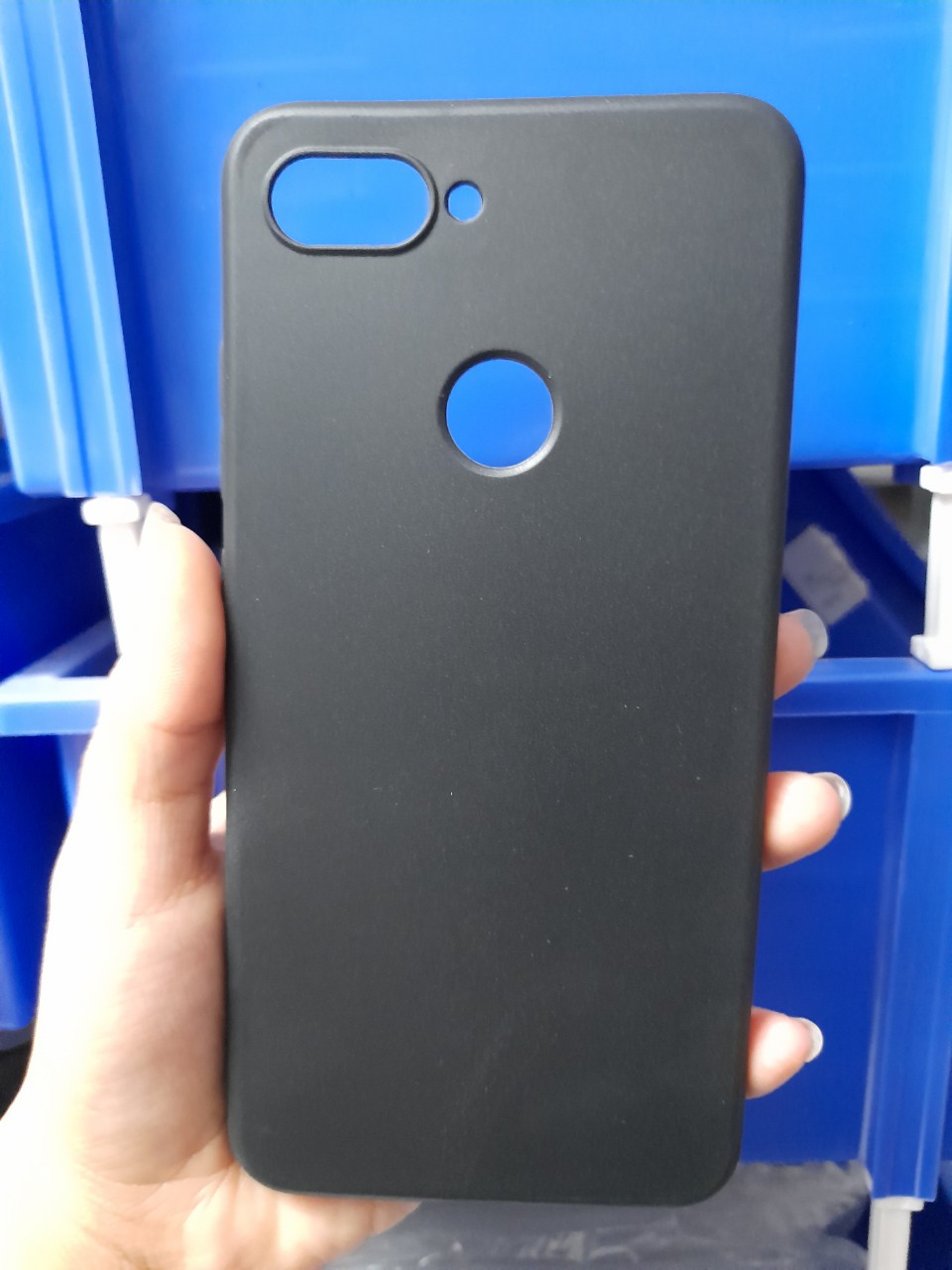 ốp lưng dòng xiaomi mi 8 lite dẻo đen