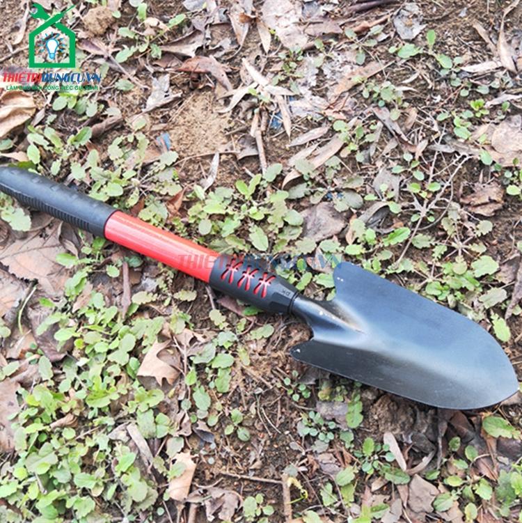 Xẻng làm vườn cán đỏ 47cm