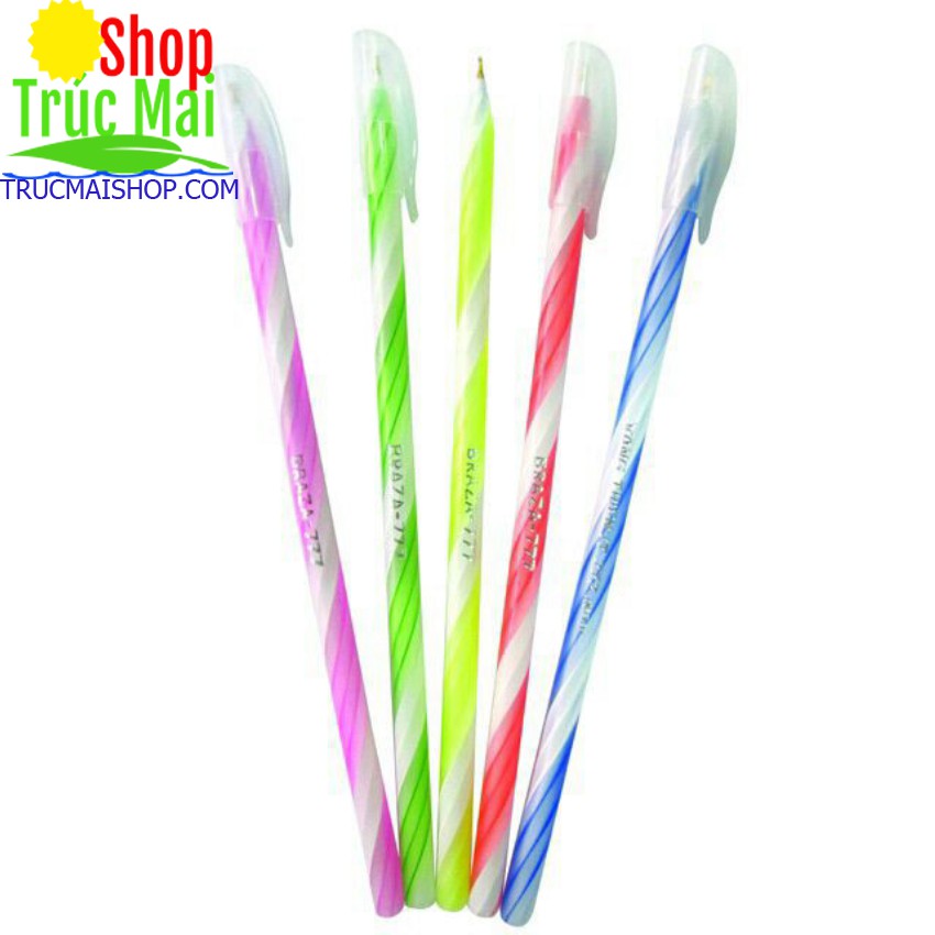 15 Bút bi Ấn Độ dài 20cm viết lâu hết mực mực trơn đều dành cho văn phòng học sinh sinh viên