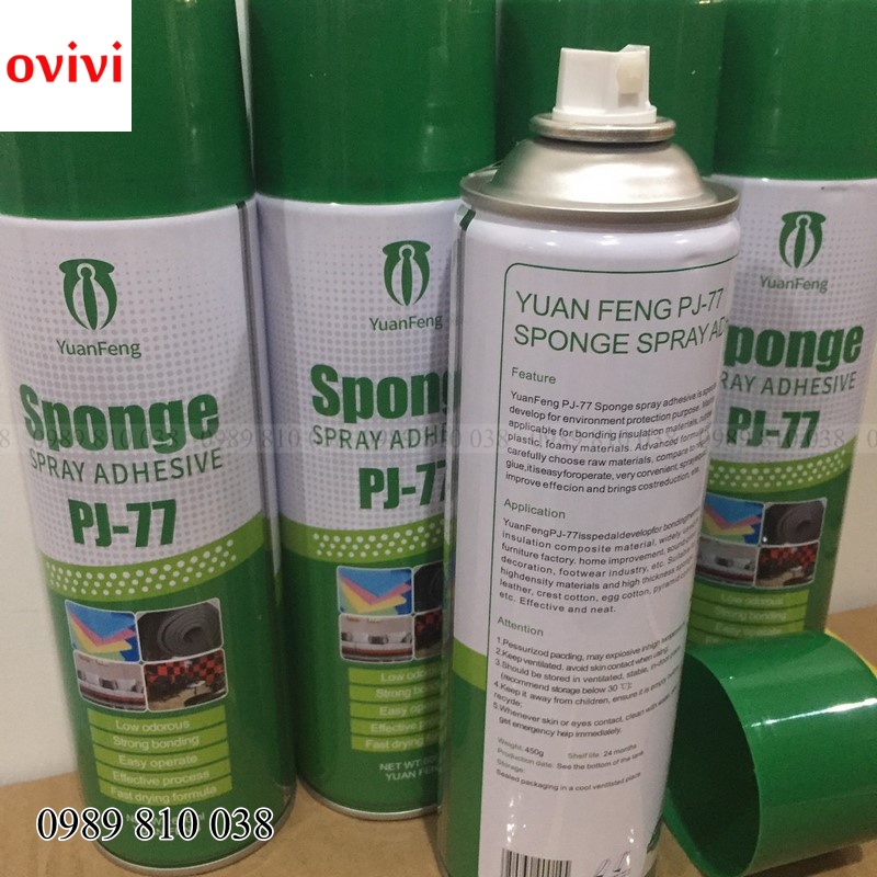 Keo dán xốp dán tường chuyên dụng - keo dán đa năng siêu bám dính keo dán mút, xốp - dạng xịt 600ml