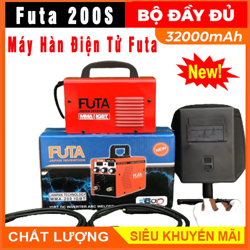 Máy hàn điện tử futa 200a mini hàng xách tay Nhật Bản chính hãng,tặng kèm đầy đủ phụ kiện,máy hàn mini gia đình