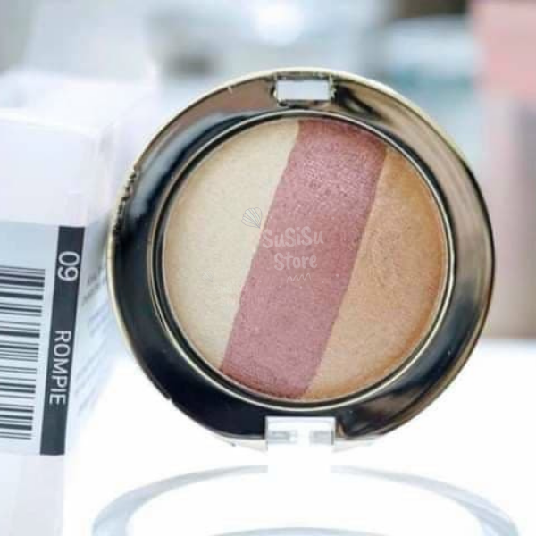 Phấn mắt nhũ 3 màu VACOSI TRIO EYESHADOW (hộp tròn)
