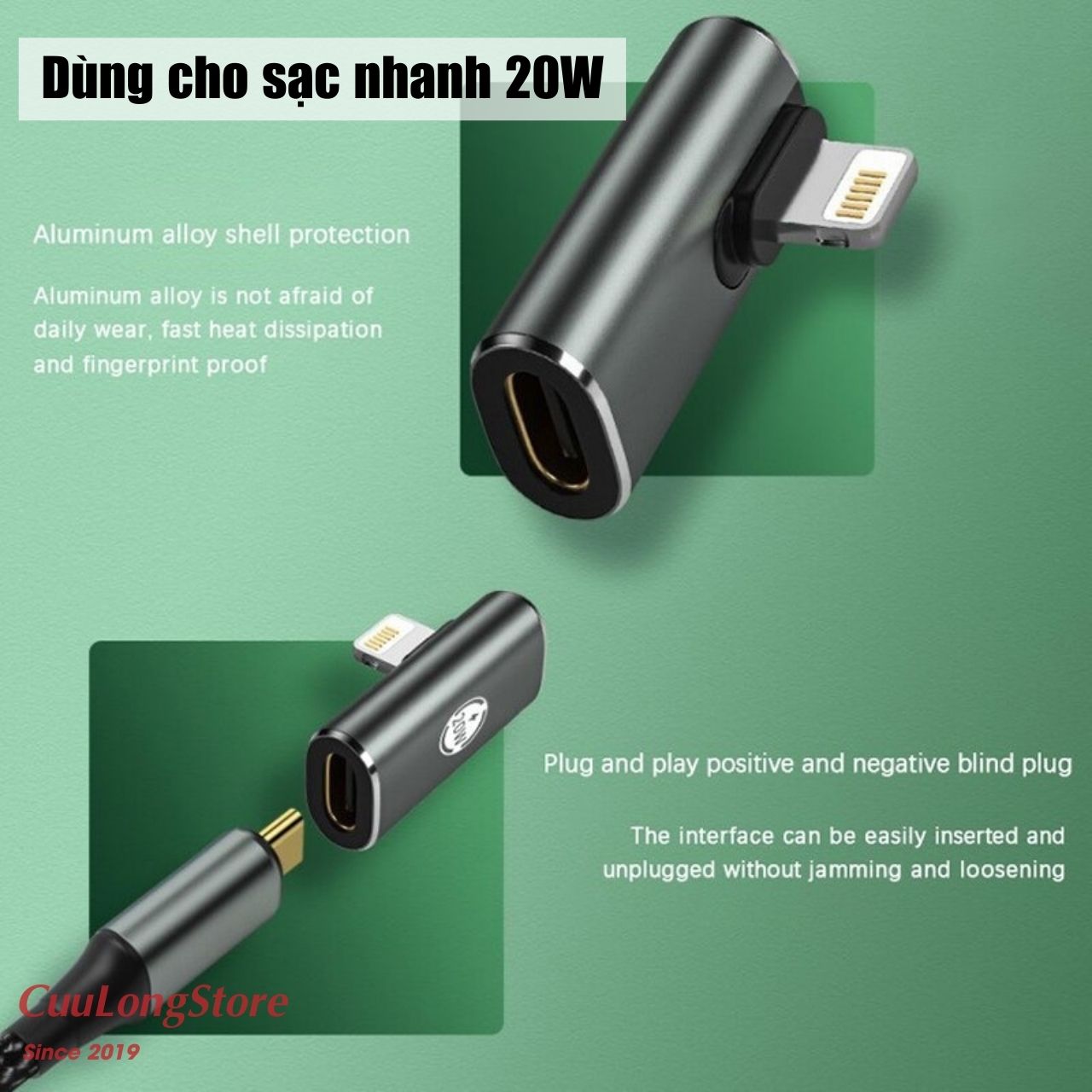 Lightning Type C Adapter, otg connect microphone charging cable for iPhone Android