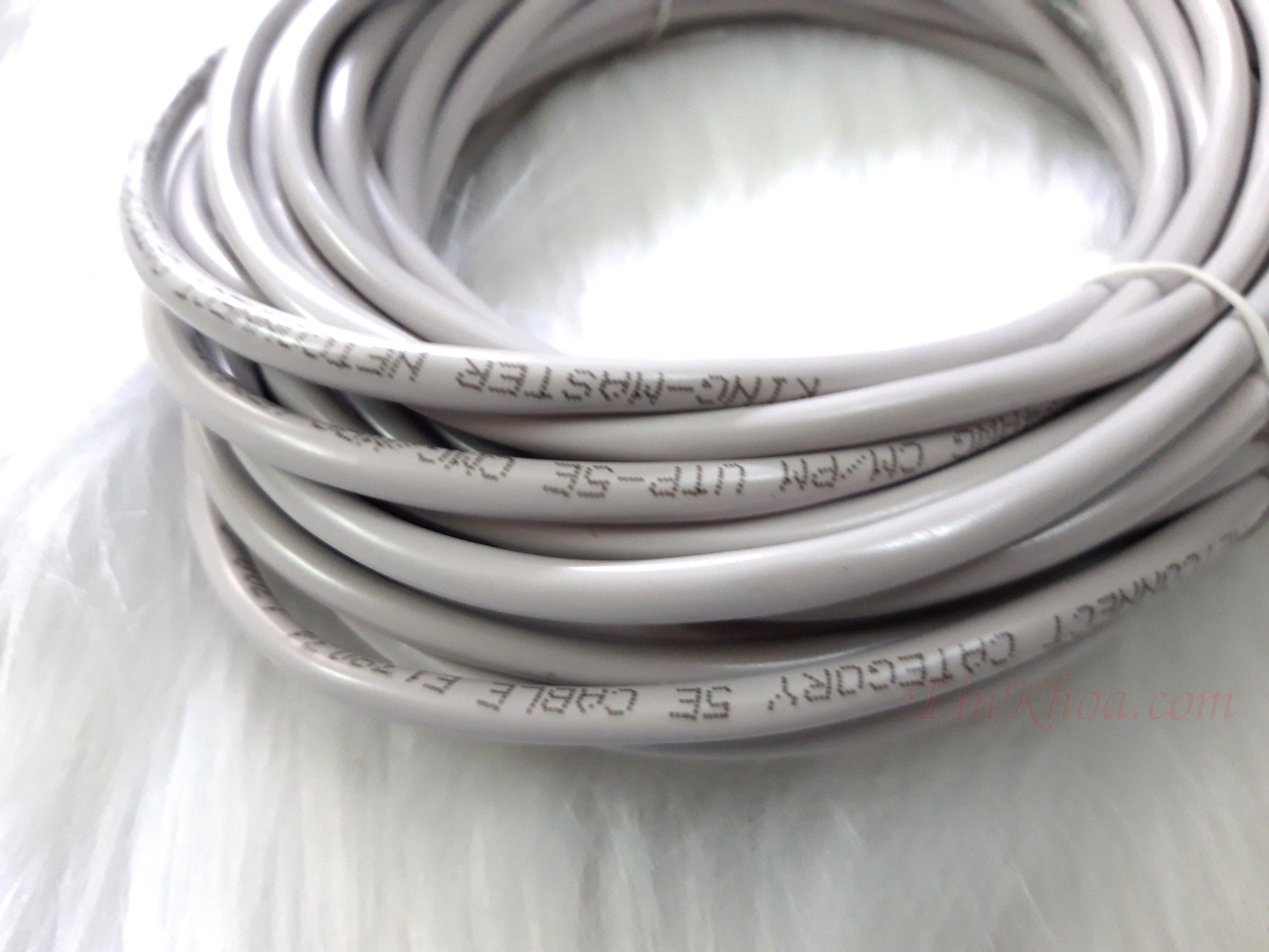 Dây cáp mạng 10m - Đúc 2 đầu liền dây CAT5 Kingmaster