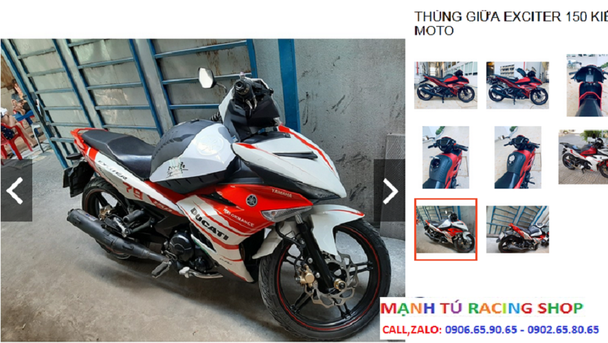 THÙNG GIỮA EXCITER 150 KIỂU MOTO