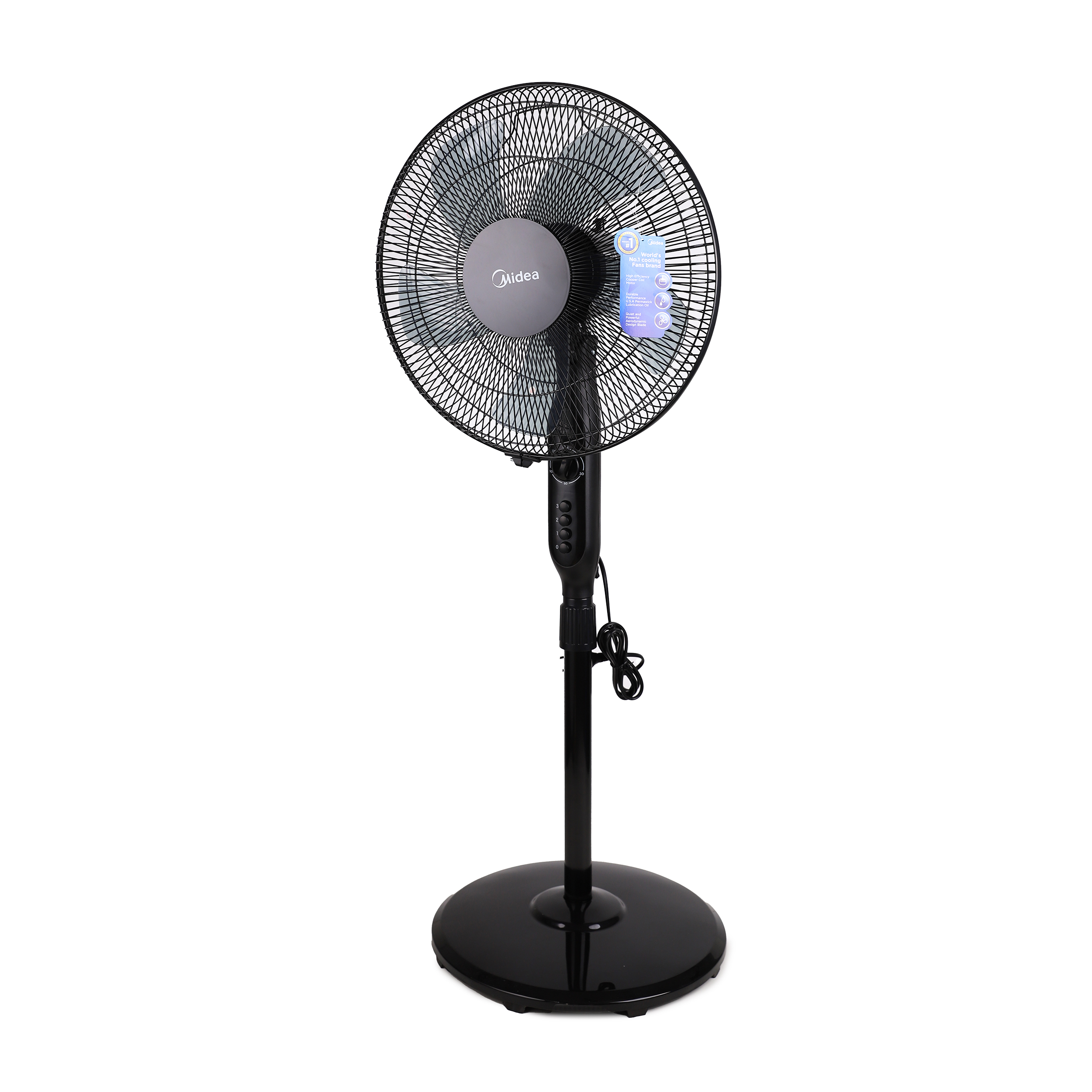 Quạt Đứng 5 Cánh Midea FS40-15Q (Công Suất 55W - 3 Chế Độ Gió - Có Chức Năng Hẹn Giờ)