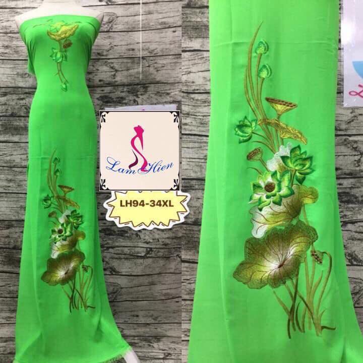 Vải áo dài thêu LH94 to
