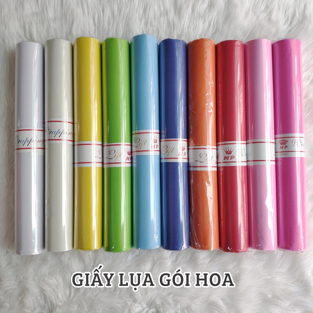 Cuộn giấy lụa, giấy vân long gói hoa