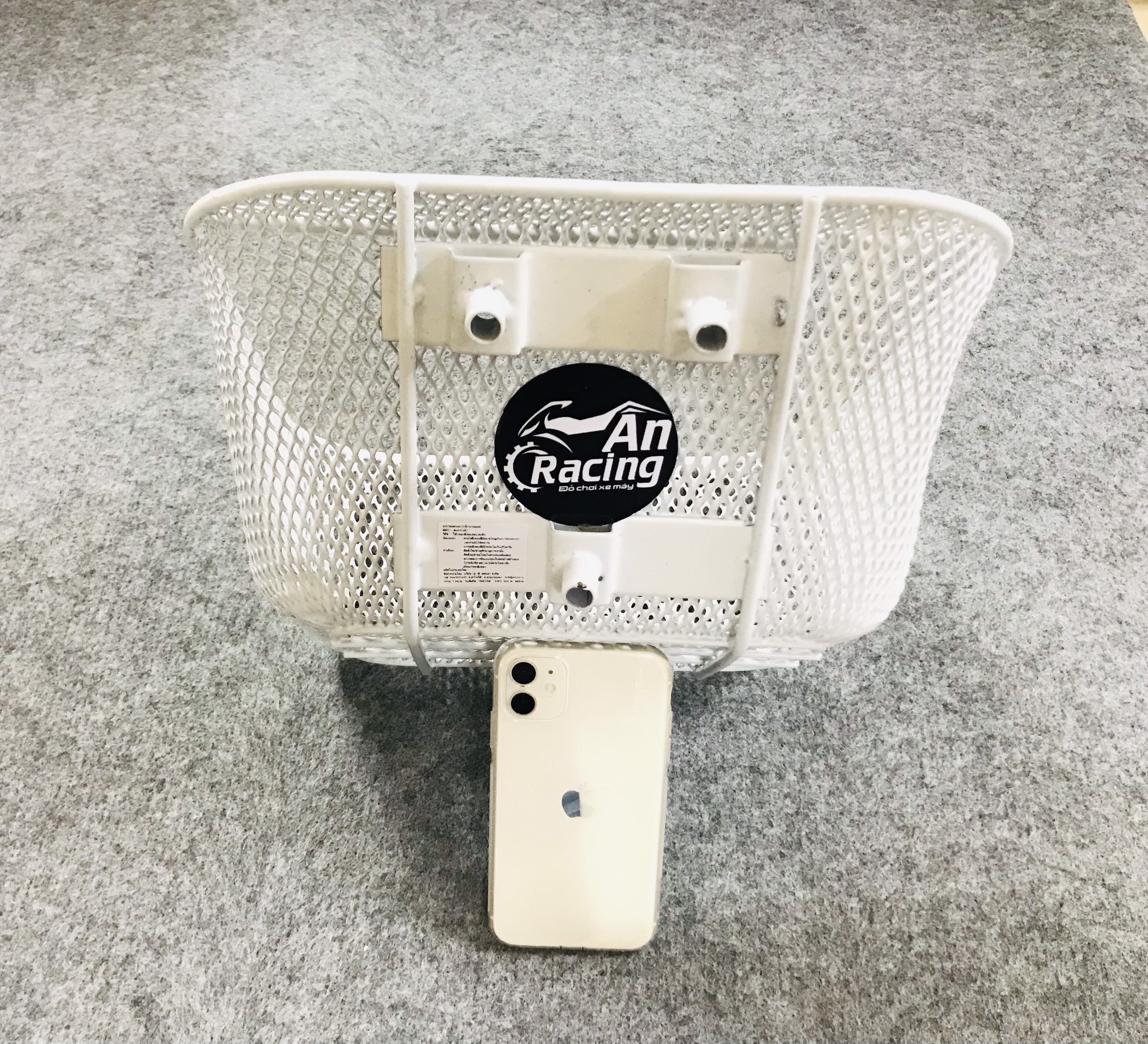 Rỗ xe wave thái trắng gắn wave lớn