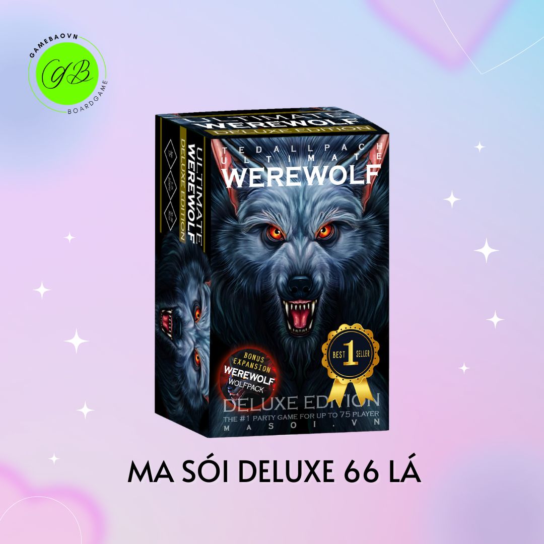 Bộ bài Ma sói Deluxe 66 lá, bộ bài ma sói cao cấp Việt hóa