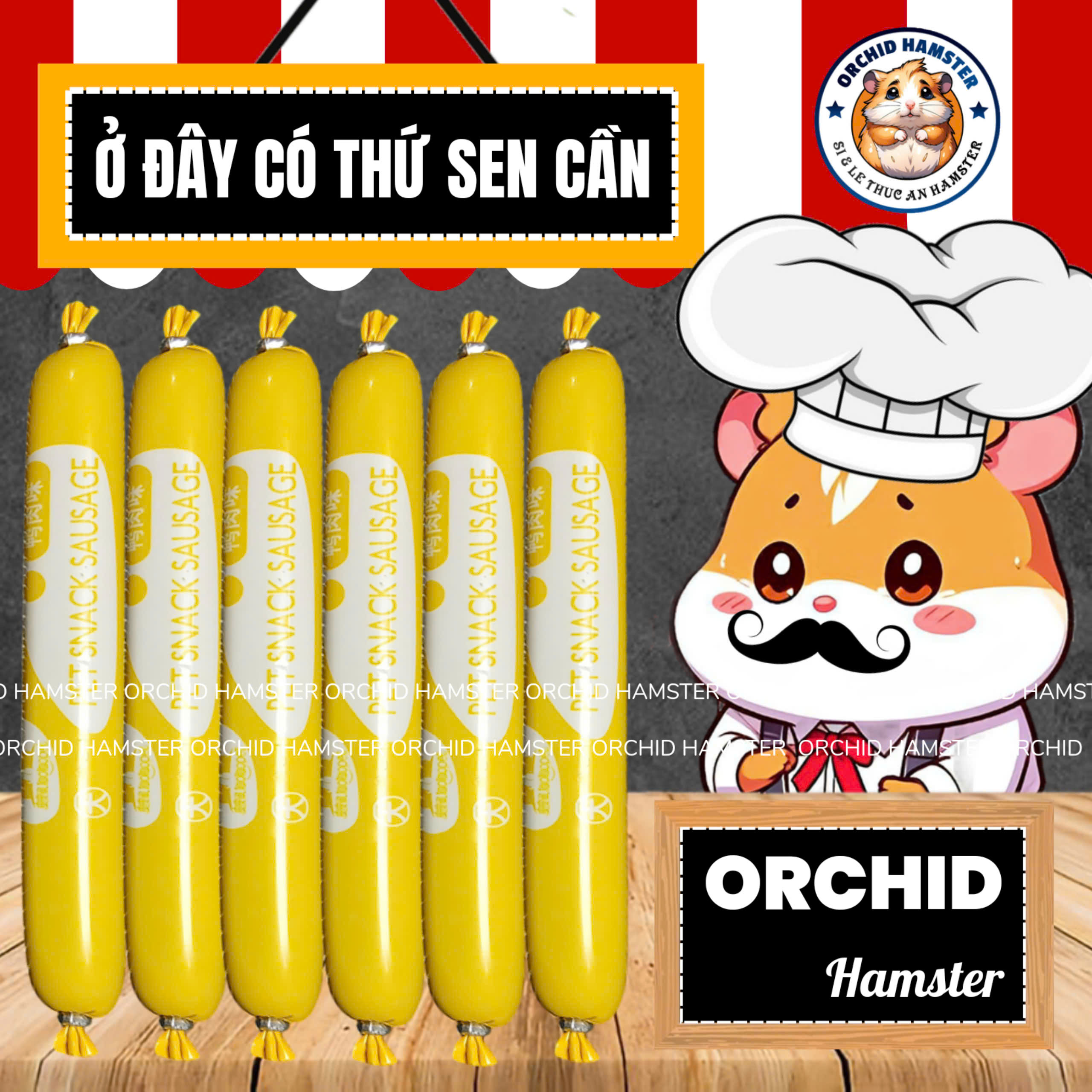 Xúc Xích Bổ Sung Đạm Cho Hamster/Sóc/Nhím Và Thú Nhỏ