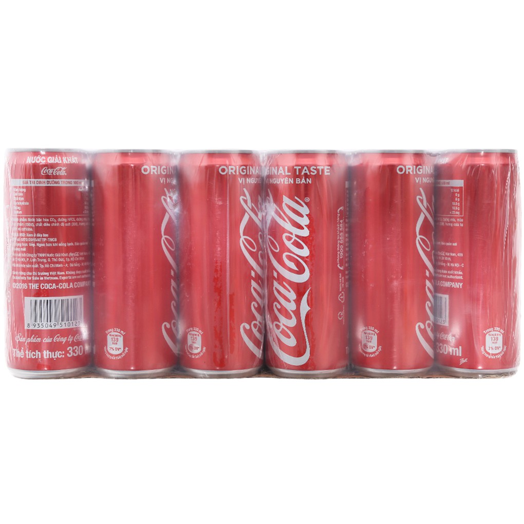 Thùng 24 Lon Coca/Sprite/Fanta Lon 330ml
