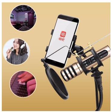 Micro Karaoke Kiêm Sound Card Live Stream C7 -Dc2960