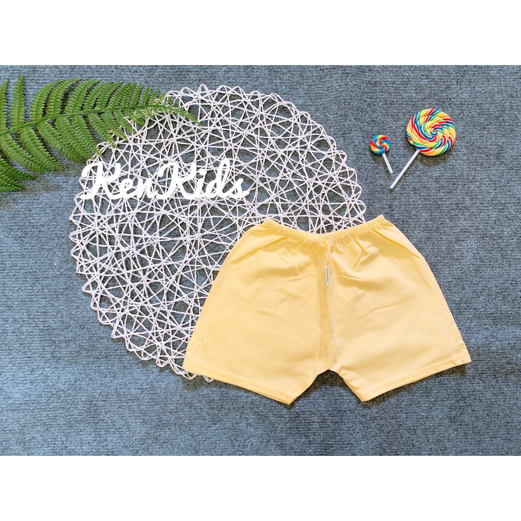Bộ 5 Quần Ngắn Cotton Màu Sắc Cho Bé Trai 2-6 Ký