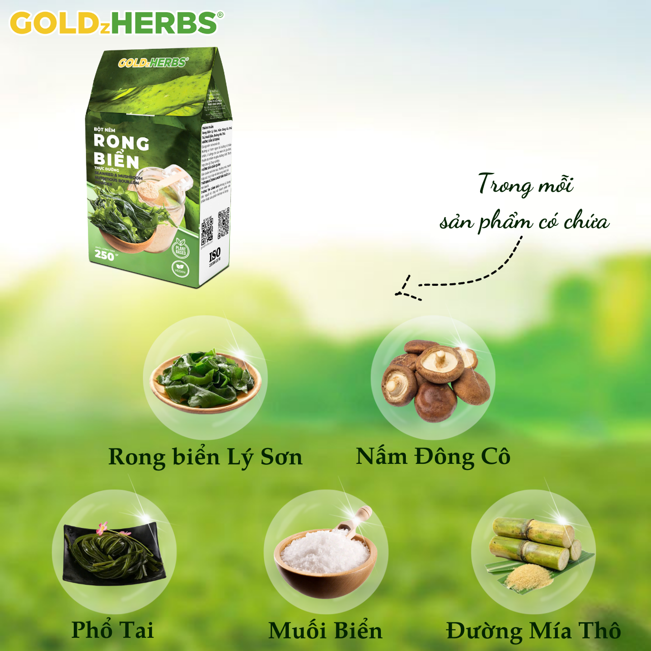 Bột Nêm Rong Biển Thực Dưỡng GoldzHerbs