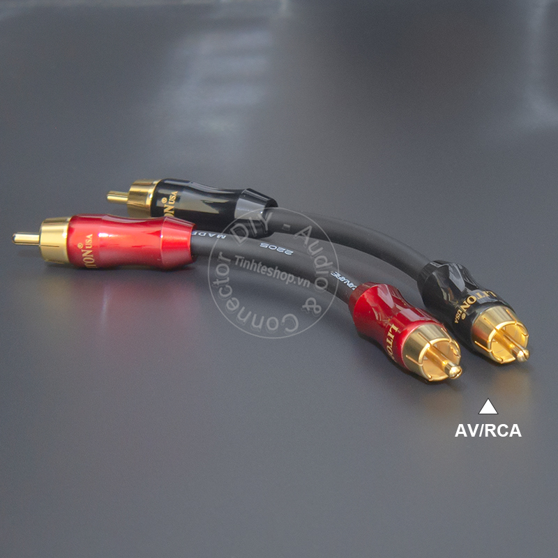 1 pair of 0.1 to 1 meter short DIY RCA wire