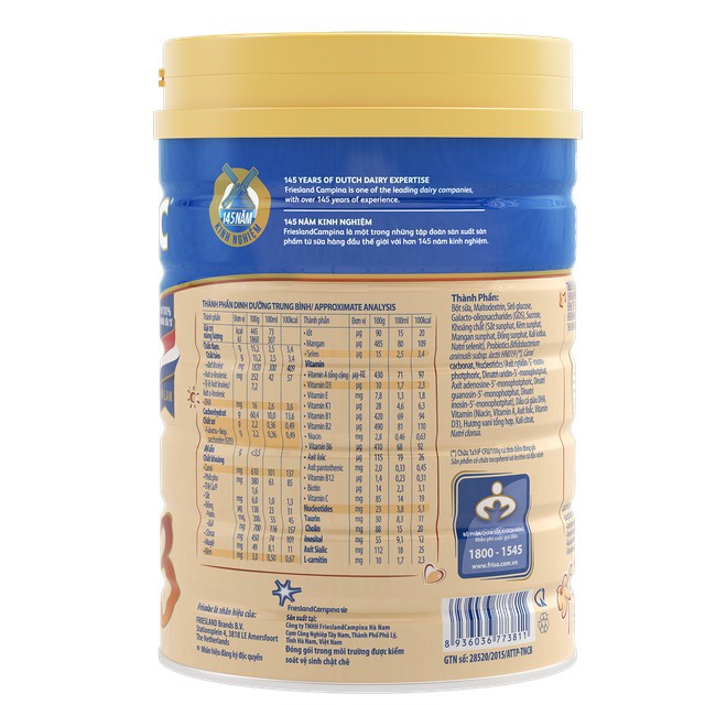 Sữa bột Frisolac Gold 3 380g (Mới) (Date T2/23)