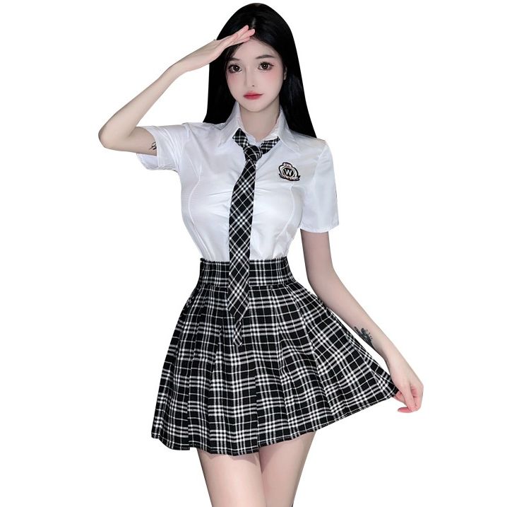 Bộ Cosplay váy ngủ hóa thân học sinh xinh xắn quyến rũ N362 🏵️ Tặng quần chíp xinh 🏵️🏵️🏵️