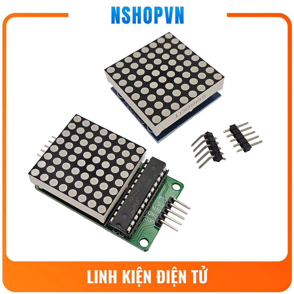 Module mạch hiển thị 1 Led ma trận MAX7219CNG / MAX7219CWG IC SMD