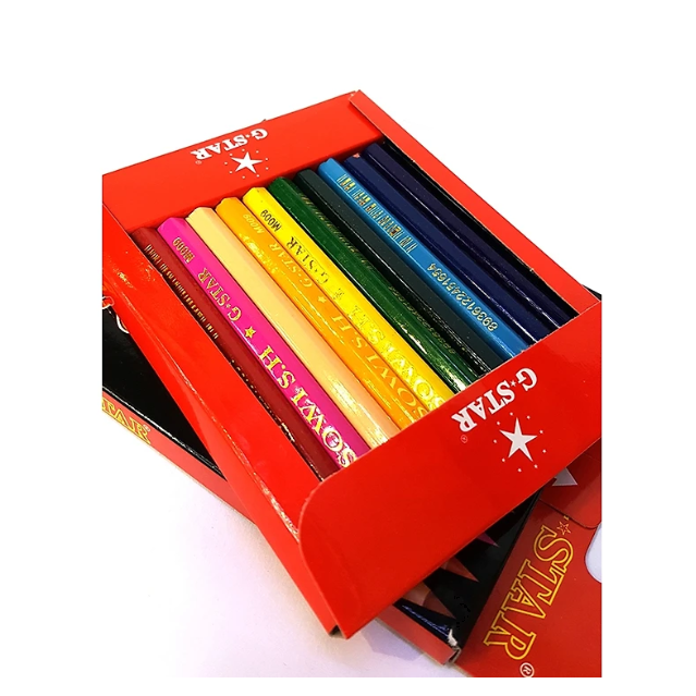Bút Chì 12 Màu Ngắn G.Star
