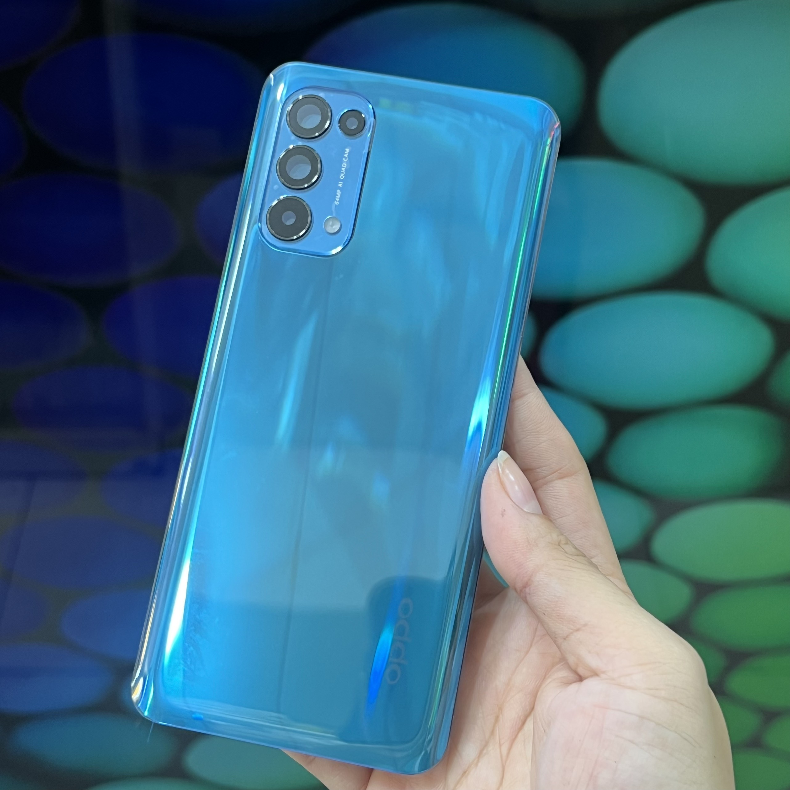 Nắp lưng Oppo Reno 5 zin ( kèm kính camera )