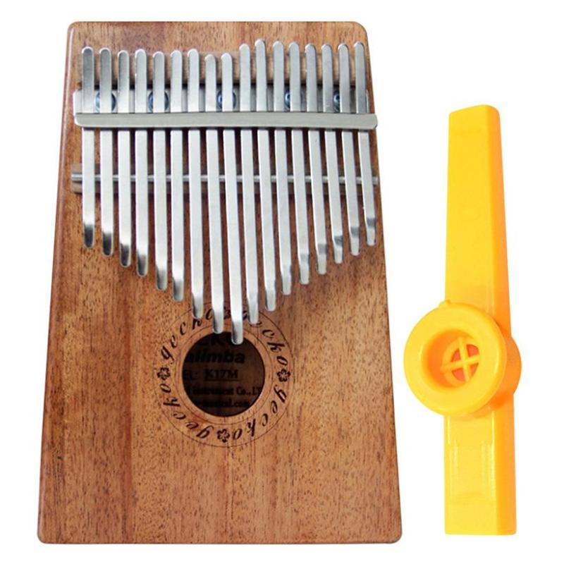 Đàn Kalimba Gecko 17 Phím Gỗ Mahogany K17M Kèm Kèn Kazoo DreamMaker - HÀNG CÓ SẴN