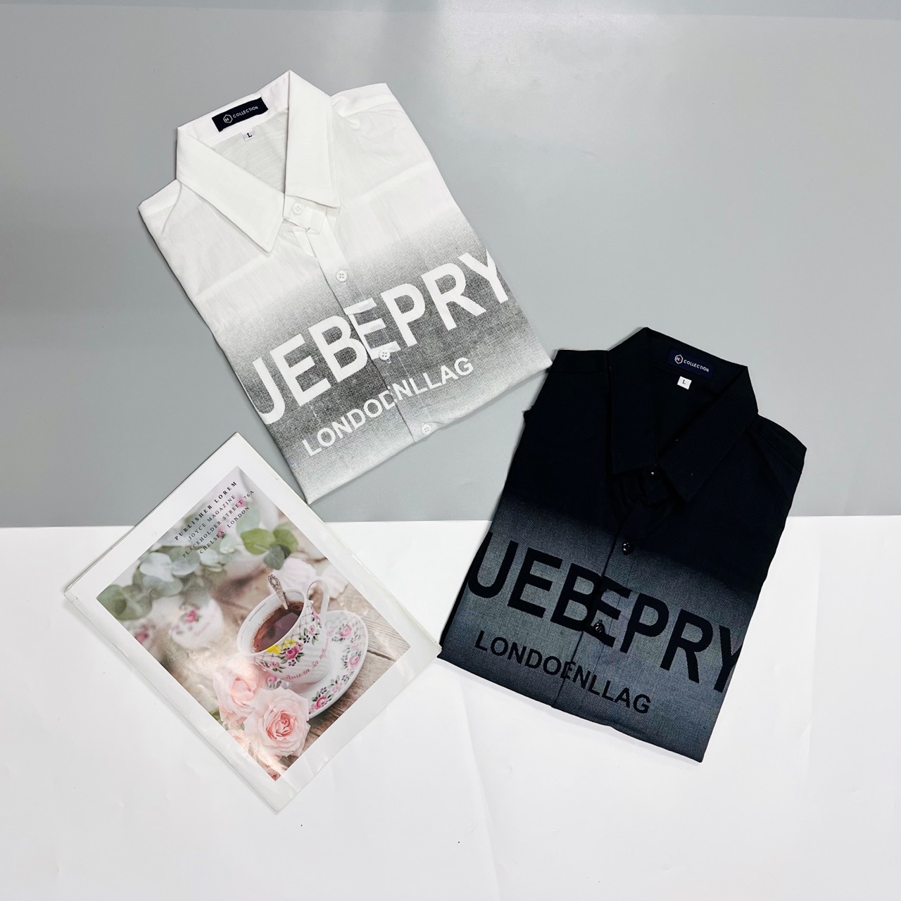 Áo sơ mi nam tay ngắn hoạ tiết in from hàn quốc Áo sơ mi đũi mẫu BUBERY phong cách trẻ trung HOTRENNN