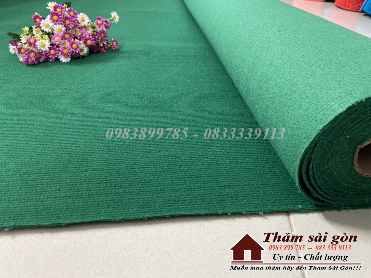 [2mx0.5m] [KHO THẢM NỈ] THẢM NỈ TRẢI SÀN, SỰ KIỆN XANH LÁ