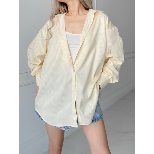 Áo sơmi dáng rộng Striped Oversize Shirt