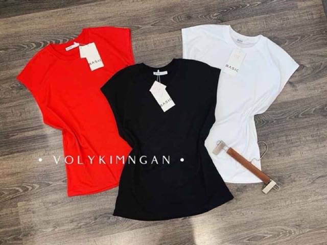 áo thun cánh dơi sát nách chất cotton 3 màu
