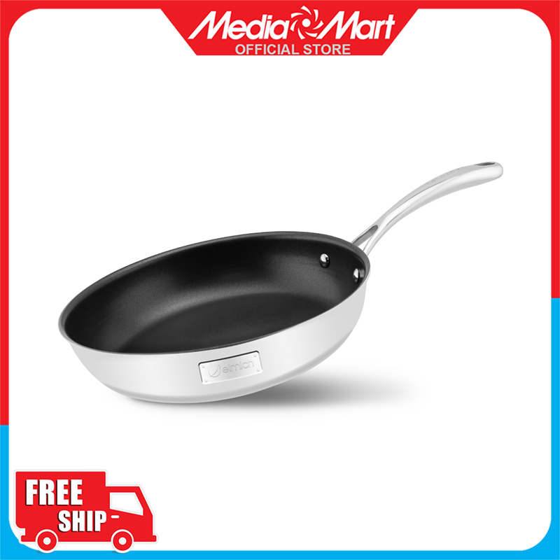 Chảo inox 2 lớp đáy liền Elmich Tri-max 24cm 23537