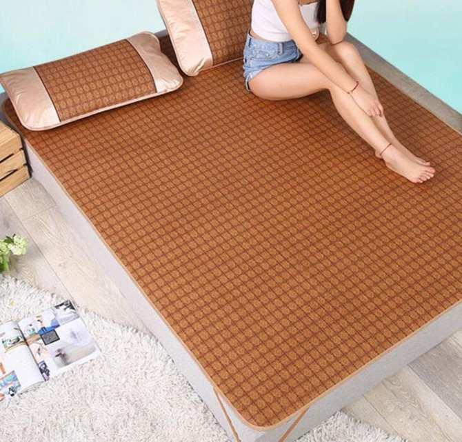 Chiếu mây điều hòa size 1.2m x 1.9m loại dày, chiếu điều hòa bằng mây siêu thoáng mát