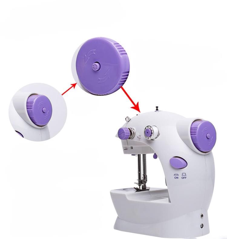Máy may mini giá đình có đèn chiếu sáng