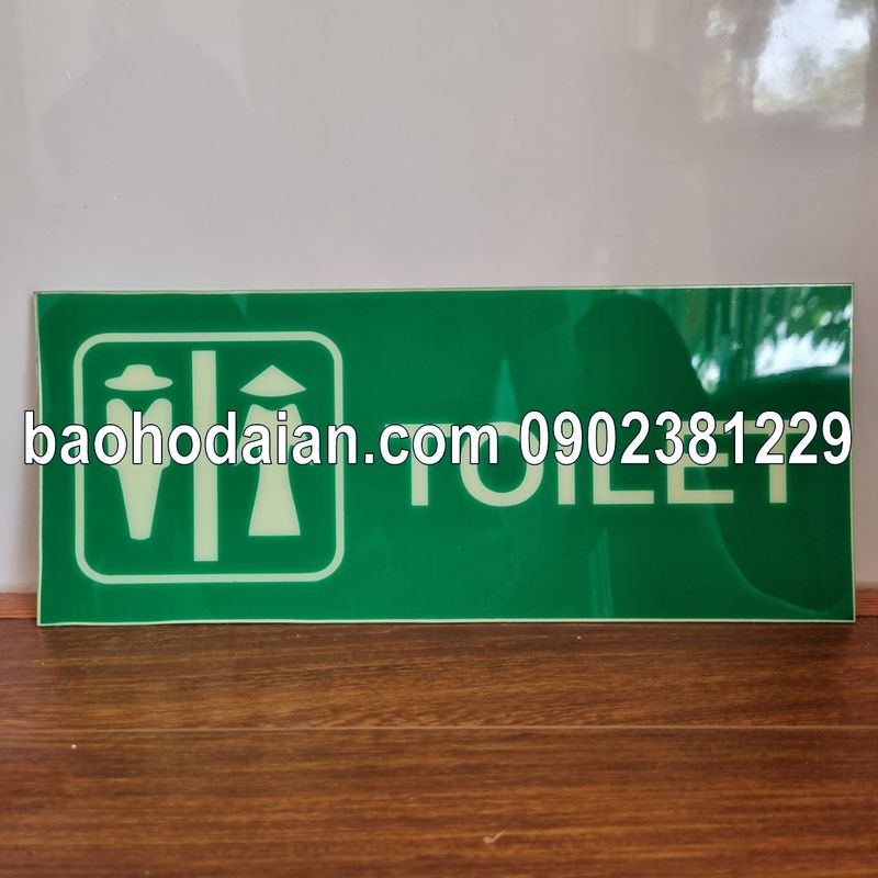 Biển báo dạ quang UV thoát hiểm exit dán tường - nhiều mẫu