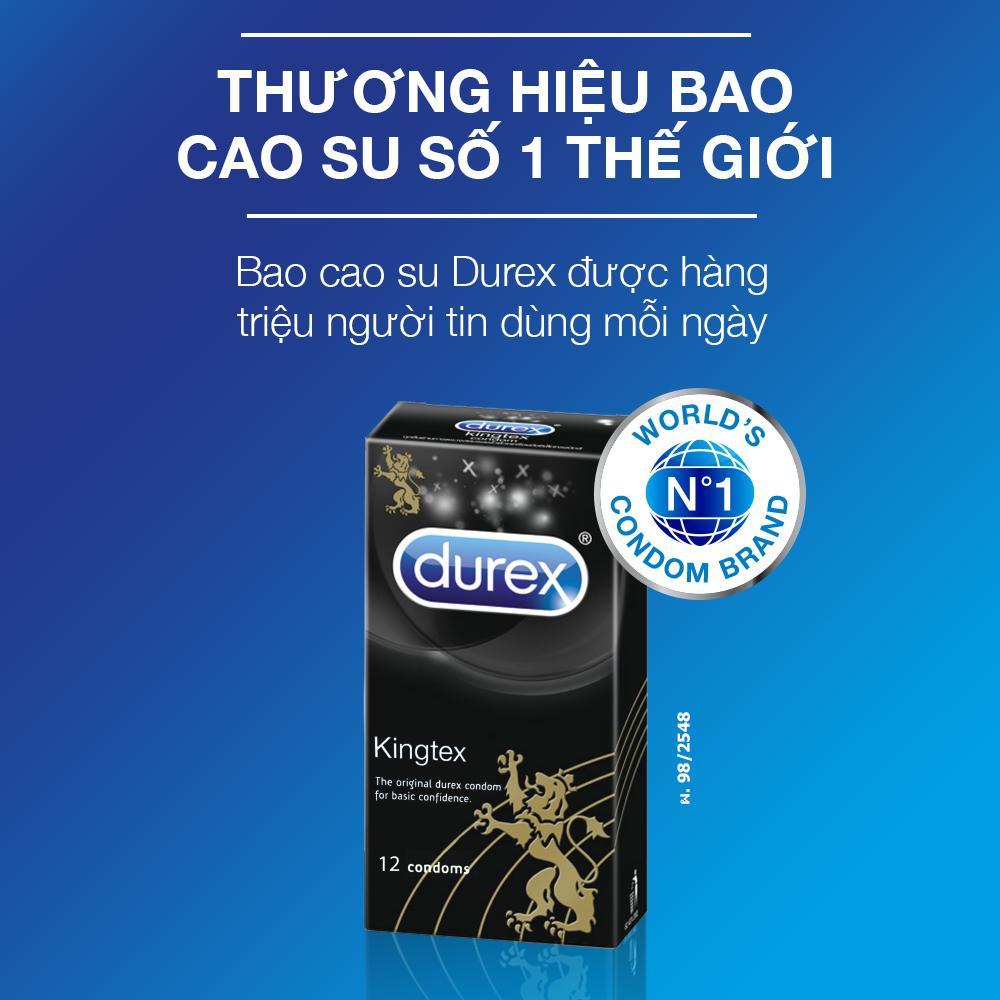 [HCM]COMBO 3 Hộp BCS Durex Kingtex 12 Bao