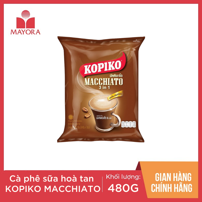 CÀ PHÊ SỮA HÒA TAN KOPIKO MACCHIATO 400G