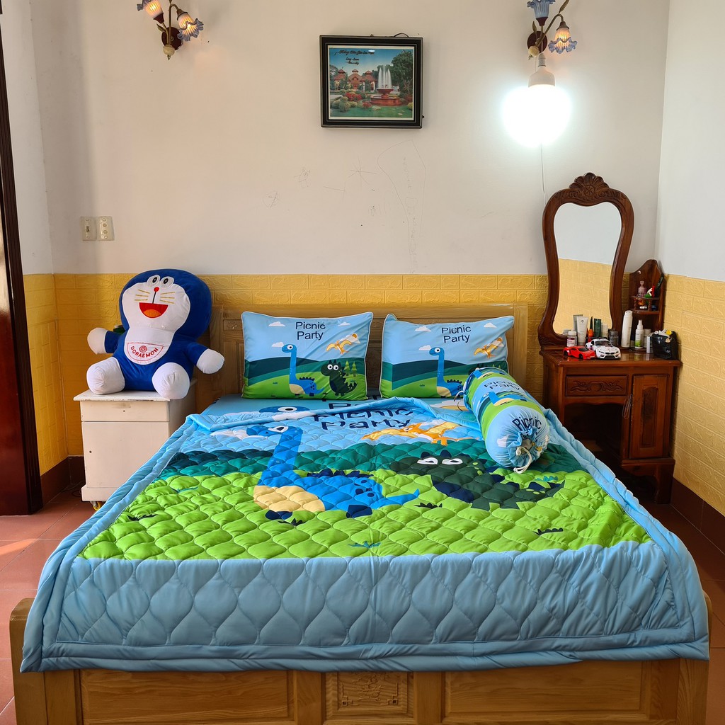 [HCM]BỘ DRAP THUN Ý 5D 4 MÓN 1M6 & 1M8 TY32