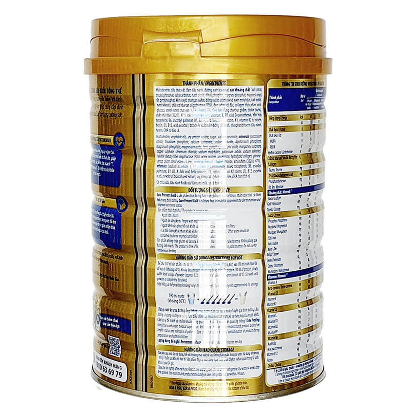 Sữa Sure Prevent gold 900g (Date 2006).......: