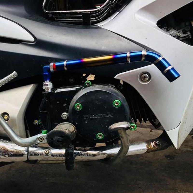 ỐNG THÔNG HƠI XE MÁY, ỐNG THÔNG NHỚT XE MÁY ĐỘ KIỂU INOX XI TITAN GẮN CÁC DÒNG XE SỐ BAO CHẤT