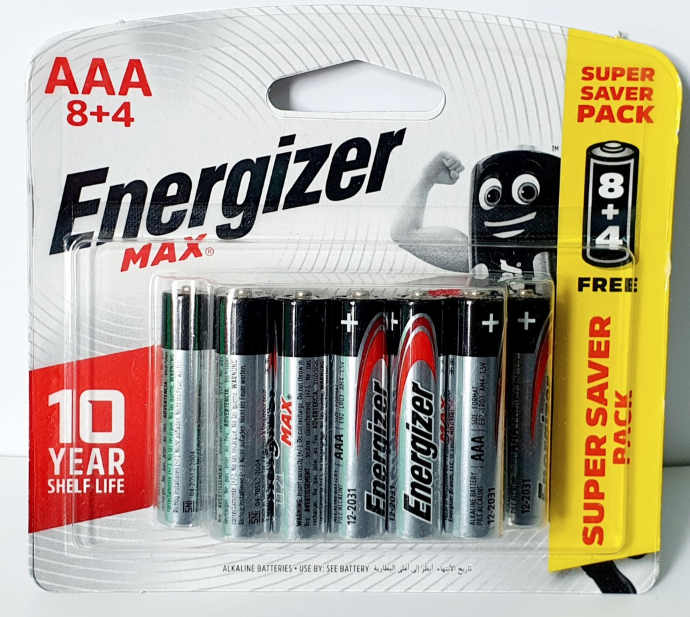 Pin tiểu AAA Energizer Max E91 1.5V - Hàng chính hãng