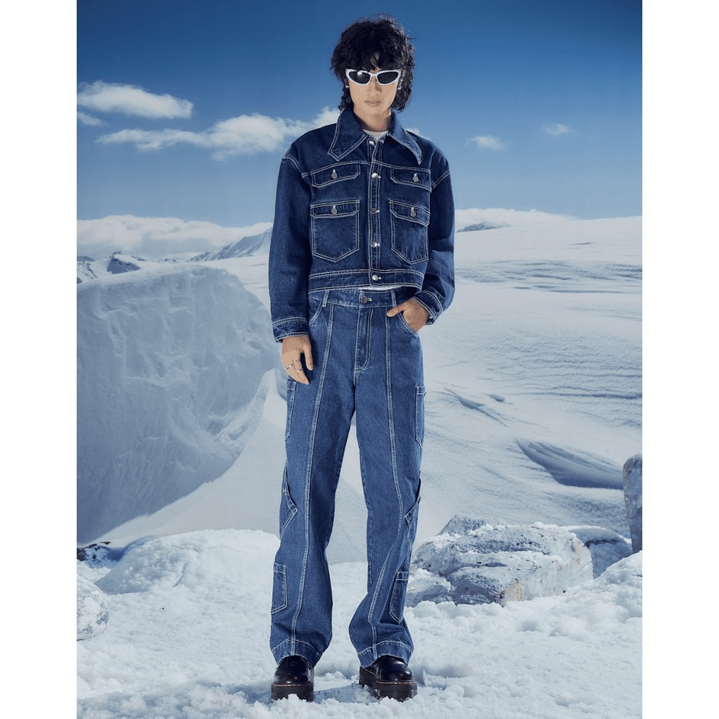 Áo khoác denim jacket Cao Stu